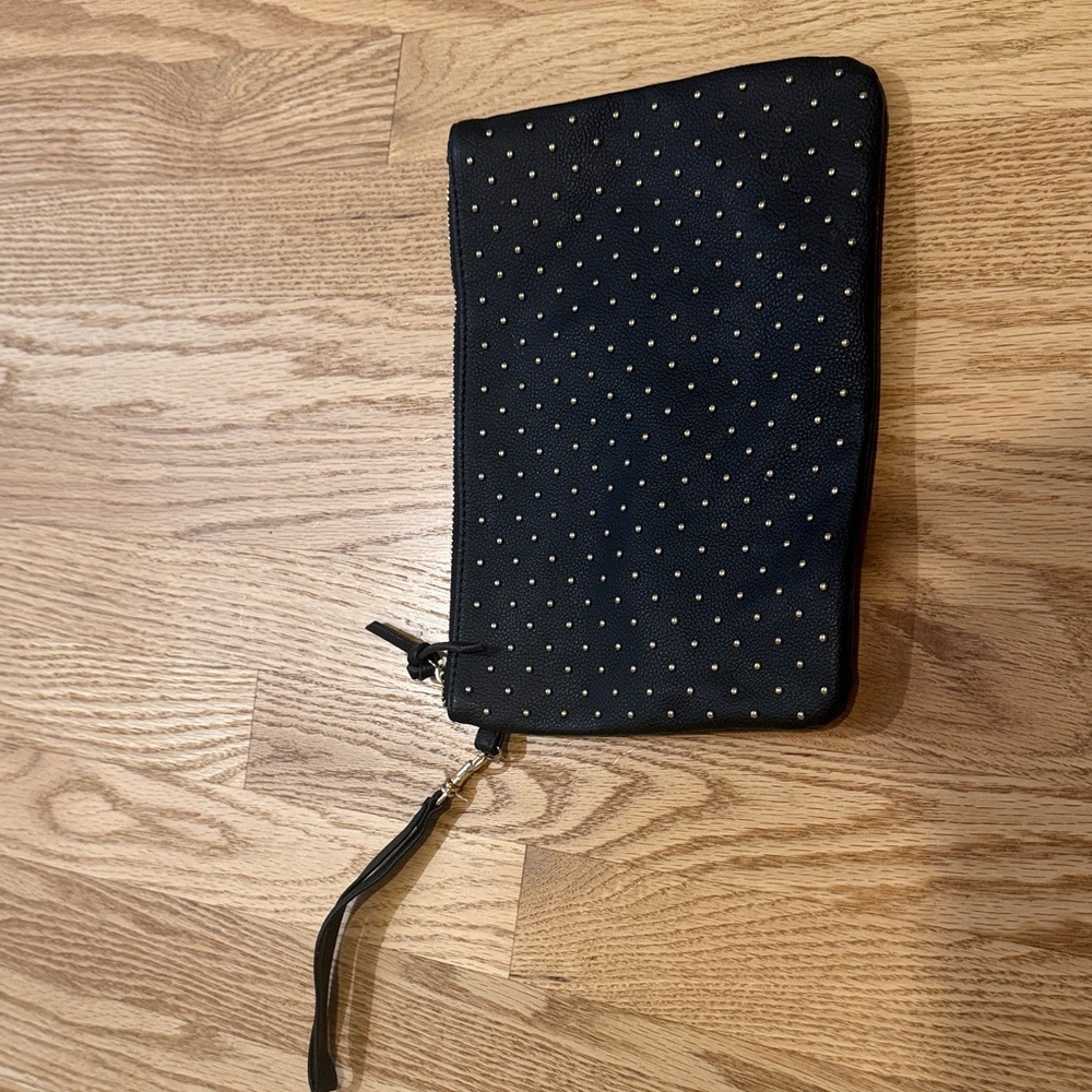 Mossimo Supply Co. Black Wristlet with Silver Accents